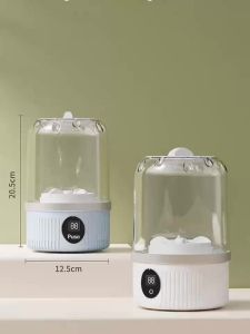 Cordless Mini Underwear Washing Machine Portable Ultrasonic Laundry Cup Rechargeable Travel Washing for Socks Bras