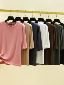 Modal Half Sleeve round Neck T-Shirt Women Summer Slim Fit Base Shirt Outerwear Innerwear Versatile Top Thinming Effect