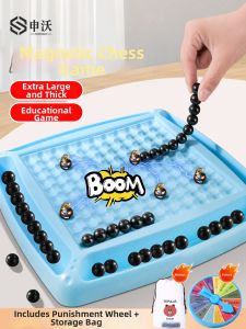 SHENWO | Magnetic Bead Battle Chess with Fun Minefield and Magnetic Sensing Effects for Childrens Training