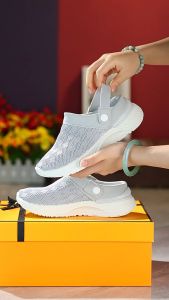 NW065 Sepatu Slip On Wedges Wanita