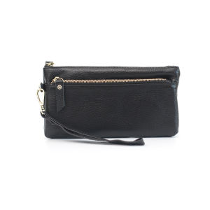 Mini Leather Coin Purse Womens Three-layer Zipper Wallet Simple Stylish Key Holder Handbag Youth Fashion Summer New Arrival