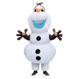 Anime Snowman inflatable Cosplay Costumes Adult Snow Treasure Suit Masquerade Party Halloween Blowing Dress Up Cosplay Party