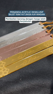 SELLING FAST! Penanda Quran Penunjuk Buku Bookmarks Doorgift Event Majlis Kahwin Acrylic Premium 3 Color