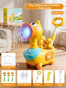 XIDIQI | Bubble Blowing Walker Toy Electric Portable Baby Stroller