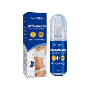 Jaysuing Cryolipolysis Cooler Spray Fat Burning Spray Eliminate Cellulite Skin Elasticity Fat Massage Improve Skin Burner Slimming Spray Firming Weight Loss Effective Leg Arm Absorption Slimming 30ml