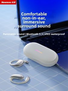 NIUMAN | Wireless Bluetooth Ear Hook Headphones Noise Cancellation Running