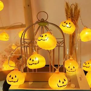 Halloween Decoration Pumpkin String Lights For Indoor Battery/Usb Operated Hanging Lamp Festival Decor Lights Outdoor