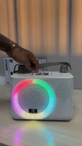 Bluetooth speaker with mic fit for outdoor Family party  with 3D stereo and colorful LED dance lights YS226