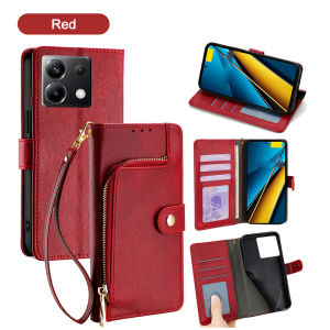 TAOYUNXI | Ốp Điện Thoại Da Cortex Cho Xiaomi Redmi Note 14 Pro 13 12 11 10 9 K80 Pro 70 60 50 K40 14C 13R Kèm Ngăn Đựng Thẻ A4 Chống Sốc