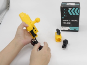 RECHARGABLE CELLPHONE HOLDER WITH CHARGING SLOT (SIDE MIRROR/HANDLE BAR MOUNT) UNIVERSAL FOR MOTORCYCLE