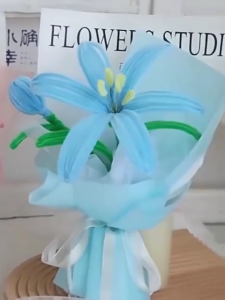 👍COD👍(100pcs/ มัด)ลวดกำมะหยี่ DIY ยาว30cm หนา 6มม. ลวดทำดอกไม้  นุ่มฟู สีสดใส สำหรับตกแต่งและงาน DIY ต่างๆ