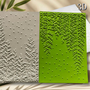 Christmas Handmade Preferred Material Exquisite Texture "Forest Star Fantasy" Design 1-Piece 3D Embossed Folder Transparent Pla