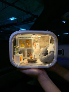 Handmade DIY Scene Dollhouse Night Light Mini House Display Box Romantic Style Creative Gift for Children And Adults