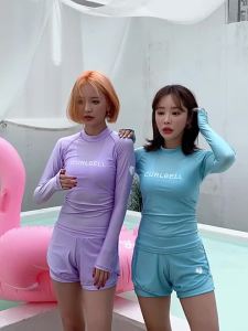 Long Sleeve Slimming And Conservative Sun-Protective Swimsuit