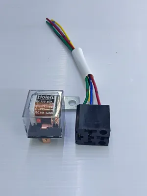 รีเลย์รถยนต์ 12V 5ขา 60A พร้อมสายต่อครบชุด