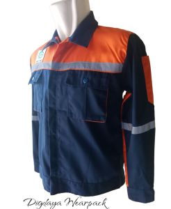 Baju Kerja Atasan Wearpack Safety Proyek K3 Seragam Lengan Panjang Pria Bahan American Drill Grade A