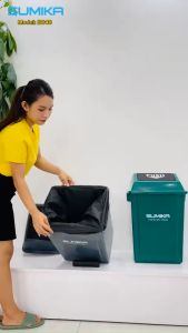Thùng rác nhựa nắp lật SUMIKA B040 dung tích 40L nhựa nguyên sinh
