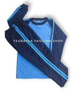 BAJU STELAN OLAHRAGA SEKOLAH TK/PAUD/RA POLOS TANPA SABLON BISA BAYAR DI TEMPAT (COD)