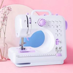 12 Stitches Mini Sewing Machine Portable Knitting Machine Multifunction Electric Replaceable Presser Foot Motor Sewing Machine