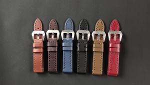 Stitching Wristband Genuine Leather Watch Strap 18mm 20mm 22mm 24mm 26mm Cowhide Watchband for Panerai for Omega Bracelet