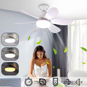 LED 30W 40W Ceiling Fan Light E27 With Remote Control for Dimming Suitable for Living Room Study Household Use 85-265V