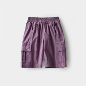 Cool Casual Workwear Seven-Foot Pants for Boys And Girls Summer Style Mid-Term Childrens Loose Fit Sports Leisure Trousers