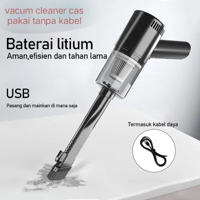 Vacum Cleaner 3IN1 TANPA KABEL Vacuum Portable Alat Penyedot Debu Serbaguna Mobil Sofa Wireless Vakum Recharger Pembersi