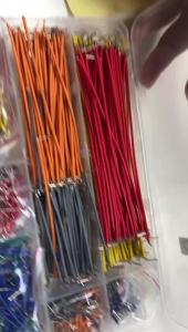 840Pcs Preformed Breadboard Jumper Wire Kit 14 Lengths Assorted for Breadboard Prototyping Circuits DIY Electronic Kit