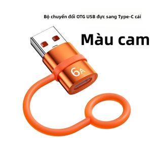 NNBILI 6A USB3.0 Type C Adapter L Nữ Sang C Nam & C Nữ Sang USB Nam Đầu Nối Sạc Nhanh Cho Laptop Xiaomi Samsung