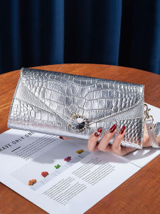 MEIFEI | Leather Wallet Large Capacity Multiple Card Slots Golden Bling