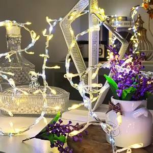 2.5M 232LED Fairy Lights String with Flat Cables Flowing Strobe Copper Wire Lights Festival Outdoor Waterproof Decorative Lights