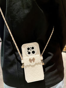 เคสโทรศัพท์ Huawei Mate 60 พร้อมกระเป๋าใส่บัตรแบบสะพายข้าง ปกป้องเลนส์แบบเต็มรูปแบบ ดีไซน์ผีเสื้อ ดีไซน์เกาหลี ดีไซน์ญี่ปุ่น