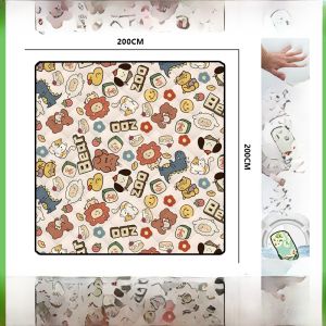 Waterproof Portable Thickened Ultrasonic Wave Picnic Mat Outdoor Camping Beach Tent Floor Pad Multi-Person Camping Equipment