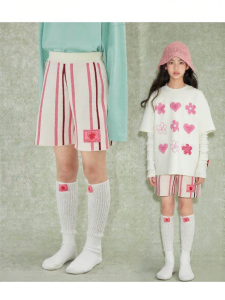 LOVESASAKIDS | Knit Versatile High Waist Stripe Pants