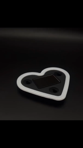 Solar Heart Shaped Car Ambient Light Car Window Suction Cup Led Atmosphere Light USB-C Rechargeable