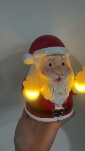 Đèn Bàn Ông Già Noel Hình Dáng Cử Chỉ Đèn Ngủ Giáng Sinh Ấm Áp Trang Trí Không Khí Lễ Hội Tại Nhà Đèn Chiếu Sáng Nội Thất Quà Tặng