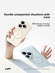 Magnetic Drop-resistant Liquid Silicone Minimalist Ring Charging Phone Case