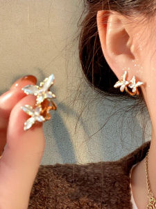 Double Butterfly Earrings Versatile Sweet Minimalist Design Luxury Feelings Elegant Match All New 2025 Hot Selling Jewelry