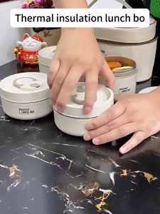 Stainless Steel Insulated lunch box send insulation bag thermal lunch box Microwave Heated