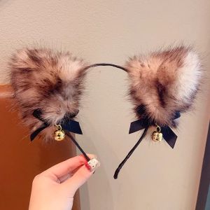 หมวกโบว์หูแมวขนนุ่มสำหรับเด็กผู้หญิง หมวกโบว์สีสันสดใส หมวกทรงบล็อกสุดน่ารัก หมวกฤดูใบไม้ร่วง/ฤดูหนาวสำหรับเด็ก