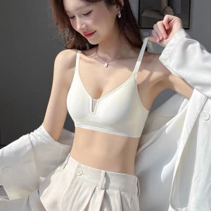 DACHAO New Seamless Underwear Women No Steel Ring Lace tube top Gathered Sports Pure Color Bra Anti-sagging Bra