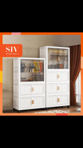 SIV 55-90cm Cabinet Organizer For Clothes Foldable Storage Cabinet Wardrobe Durabox Megabox