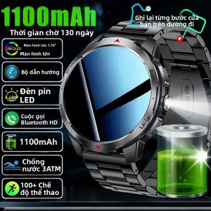 Đồng Hồ Thông Minh T-Rex 3 Dành Cho Nam Pin 1100mAh Đèn LED La Bàn Gọi Bluetooth Theo Dõi Thể Dục Đo Nhịp Tim Chống Nước