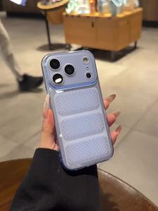 AO.HU | Cooling Ultra-thin Transparent Blue iPhone Case