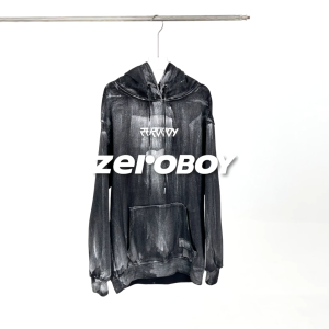 ZEROBOY - Artstic Splash Hoodies " เสื้อฮู้ด 3D Metallic logo "