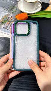 Metal Camera Transparent Hard Shockproof Phone Case For iPhone 16 15 14 Pro Max 13 12 11 Pro Max Clear Anti-fall Phone Cover Casing With Full Cover Lens Camera Protection