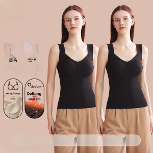 MiiOW | Áo ngực lót lông cừu giữ nhiệt MiiOW dành cho nữ mùa thu đông liền mạch Áo sơ mi lót lụa dệt kim mới 2024