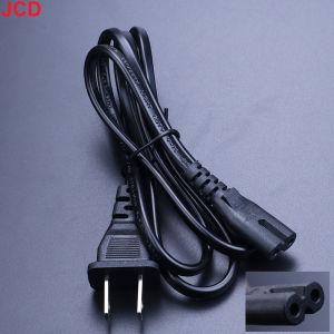 JCD 1pc EU US AC Power Cable 2 Pin IEC C7 Power Extension Wire Cord For PS2 PS3 Slim PS4 PS5 PSP PSV For CD Player Laptop Radio