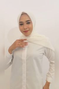Kemeja Wanita Casual Lengan Panjang Polos Kekinian Hem Fashion Wanita Kerja kantoran Formal OOTD muslimah syari i PNS Putih Basic Korean Style Import Premium Murah Kemeja Wanita Casual Blouse Korean Style Oversize Polos Lengan Panjang Crop Flanel Dewasa
