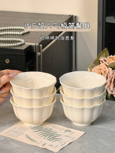 Underglaze Colorful Dinnerware Set Personal Use Popular Bowl Plate Combination Home Use Bowl Dish Bowl Utensils Soup Bowl Set